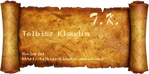 Telbisz Klaudia névjegykártya